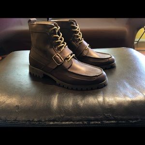 Men’s Lands End Strapup Lace Boots Size 9.5